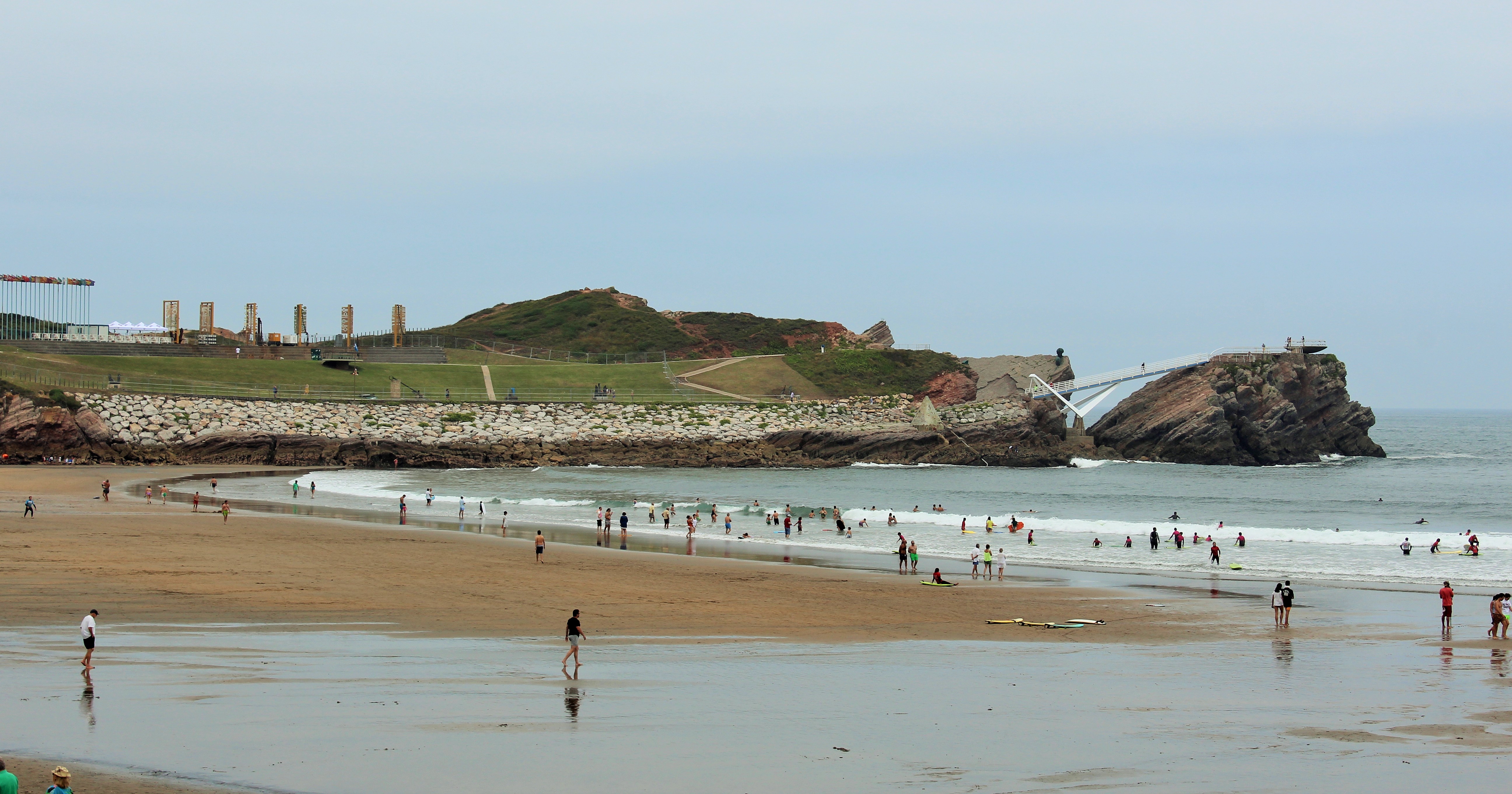 La Peñona, playa de Salinas, Castrillón, cerca de Avilés